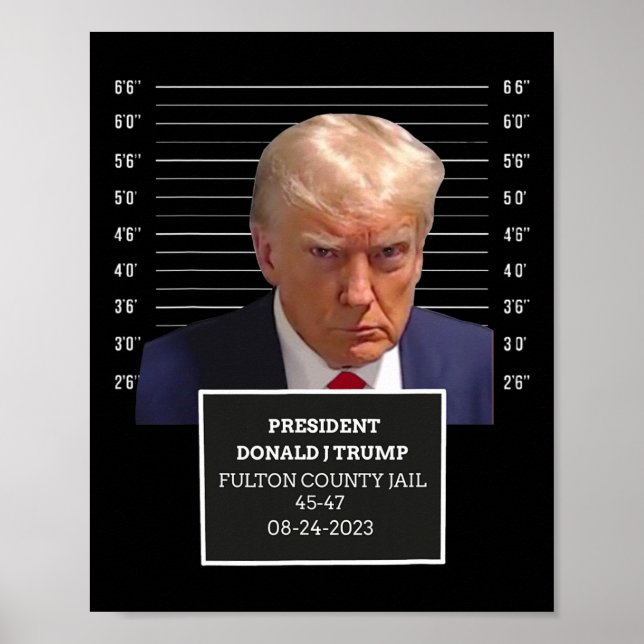 Póster Trump Mug asesinó a Donald J Trump 20 (Frente)