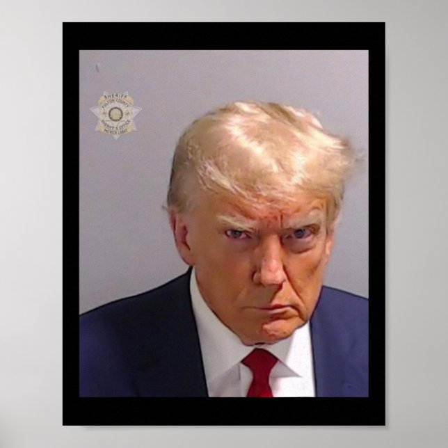 Póster Trump Mugshot Tee - Icónico Y Gracioso (Frente)