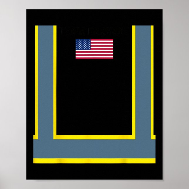 Póster Trump Naranja Vest vuelve a hacer grande a Garbyge (Frente)