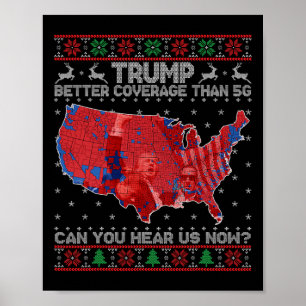 Póster Trump Navidad Mejor Cobertura Que 5g Puede Usted É