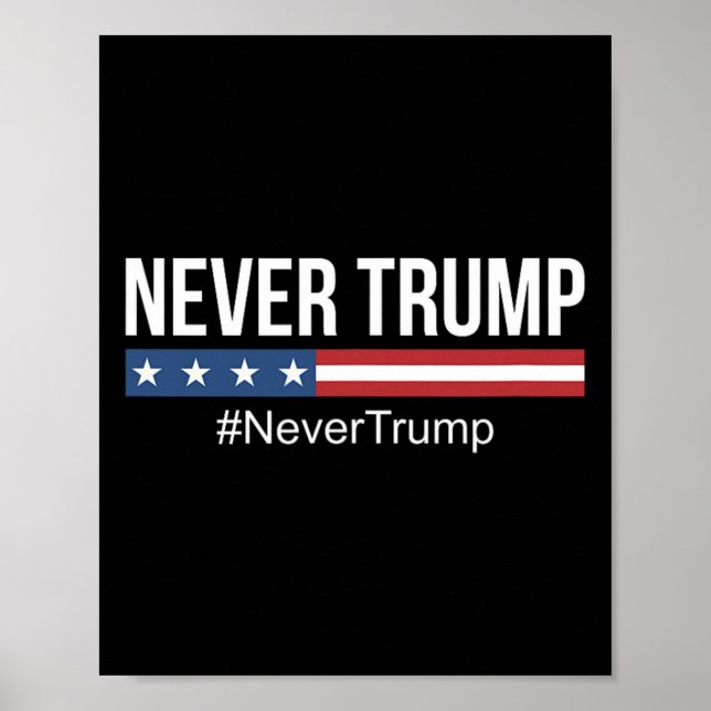Póster Trump - #nevertrump - (Frente)