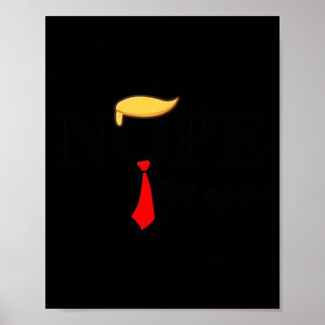 Póster Trump no es nuevo gracioso (Frente)