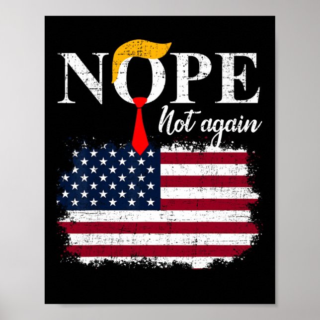 Póster Trump no es nuevo gracioso 5 (Frente)