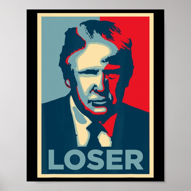 Póster Trump Obama espera pérdida Poster (Frente)