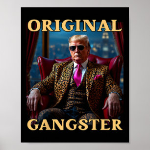 Póster Trump Original Gangster Divertido Donald Trump _1 