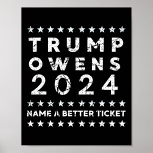Póster Trump Owens Nombra Un Mejor Boleto Para Presidente
