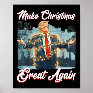 Póster Trump Pajama vuelve a hacer grandes a los Navidade