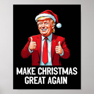 Póster Trump Pajama vuelve a hacer grandes a los Navidade