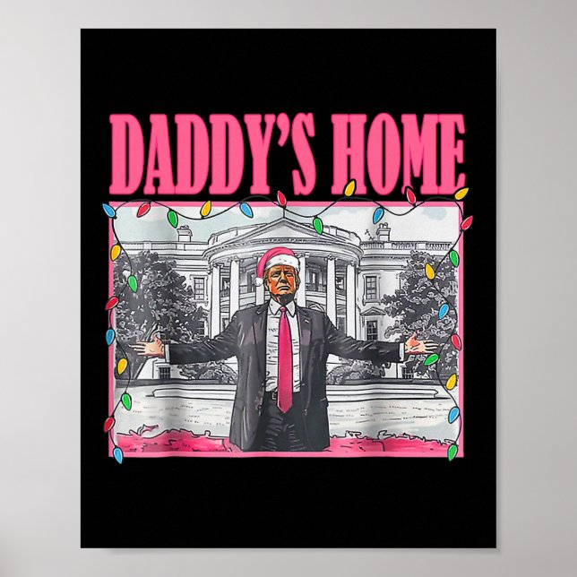 Póster Trump Pink 2024 lleva a EE. UU. a casa de papá Chr (Frente)