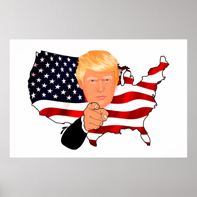 Póster Trump Político (Frente)
