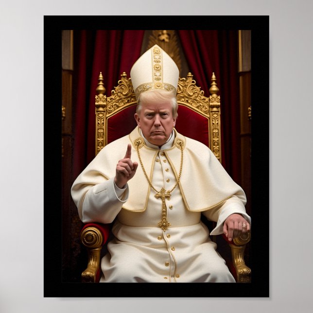 Póster Trump, presidente de Trump, es gracioso (Frente)