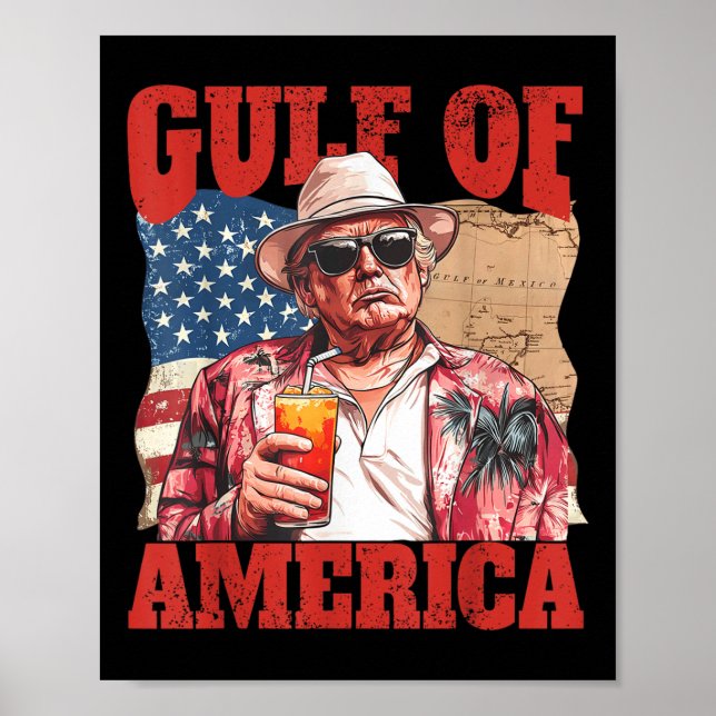 Póster Trump, presidente del Golfo de México (Frente)