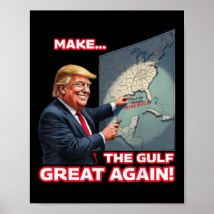 Póster Trump, presidente del Golfo de México