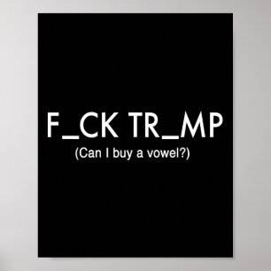 Póster Trump protesta contra la camiseta