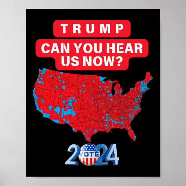 Póster Trump puede escucharnos ahora curioso informe elec (Frente)