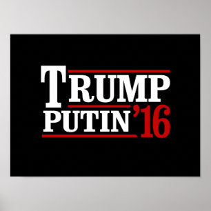 Póster Trump Putin 2016