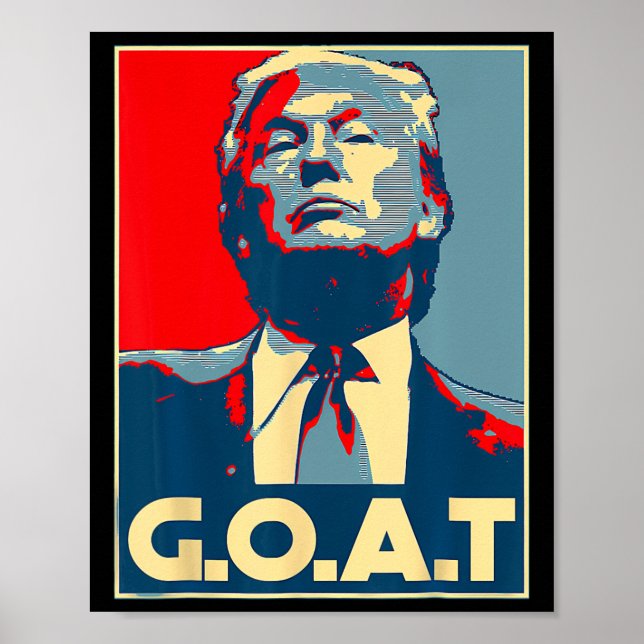 Póster Trump, regalo conservador republicano de camiseta  (Frente)