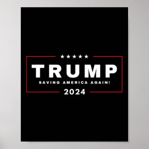 Póster Trump Salvando A Estados Unidos De Nuevo El 4 De J
