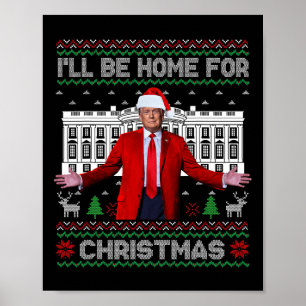 Póster Trump Santa I será el hogar de los Navidades