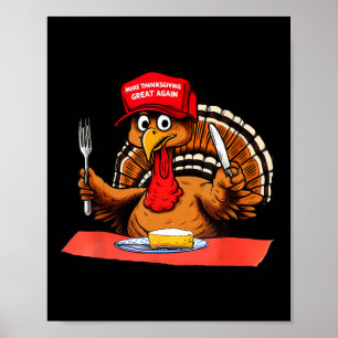 Póster Trump se vuelve un gran día de acción de gracias 2