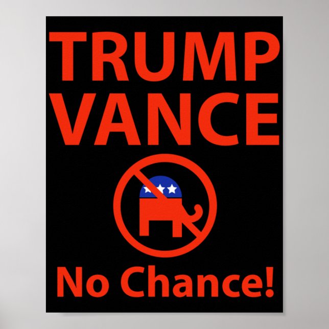 Póster Trump sin oportunidades (Frente)