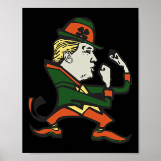 Póster Trump St. Paddy's Funny Trump St Patrick's Day 