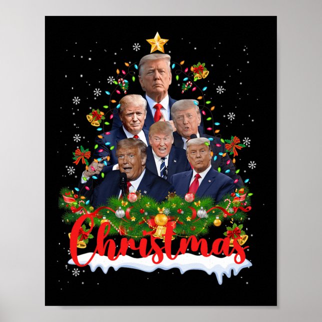 Póster Trump Supporter Árbol de Navidad Dream Daddy Home  (Frente)