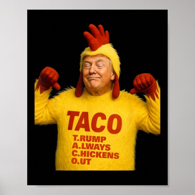 Póster Trump Taco Trump Siempre se Rajó  (Frente)