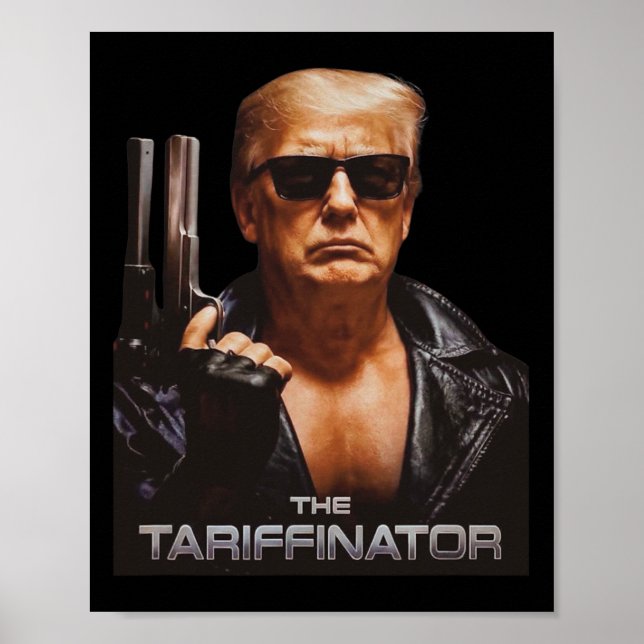 Póster Trump Tariffinator Day Liberation Day Tarifa Hombr (Frente)
