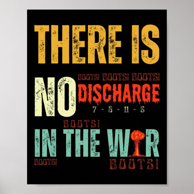 Póster Trump Tariffs No Discharge In The War – Boots Boot (Frente)