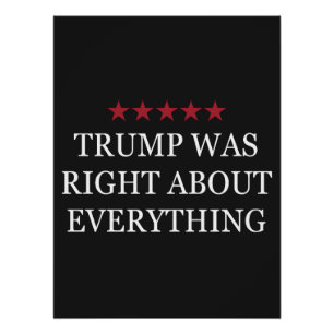 Póster Trump tenía razón en todo