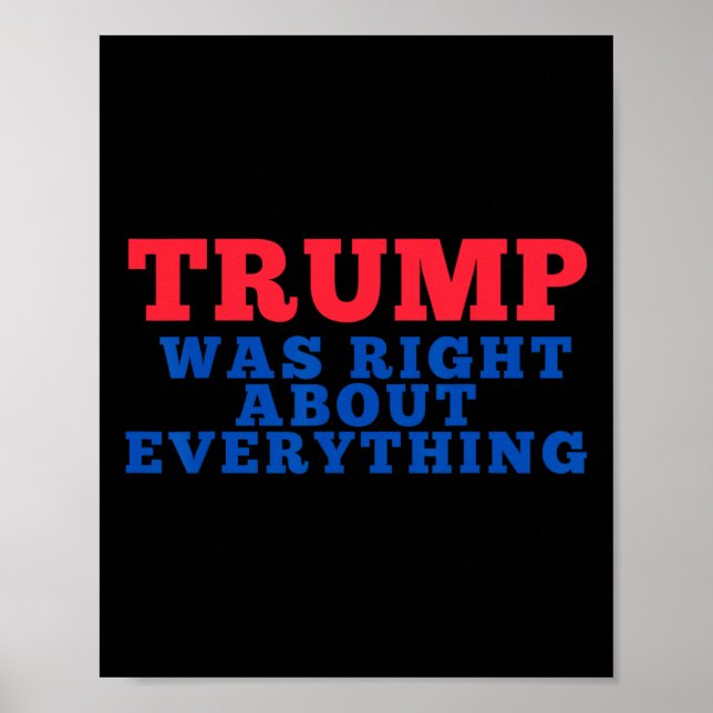 Póster Trump tenía razón en todo _2  (Frente)