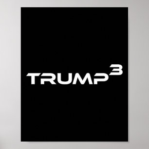 Póster Trump Times 3 Elige En 28 Nuevamente Merch Funny D