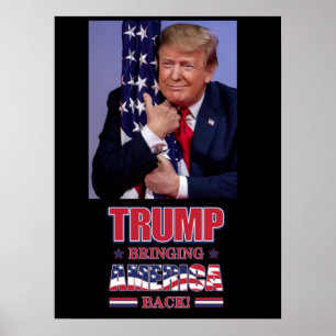 Póster Trump trae de vuelta a Estados Unidos - Trump 2020