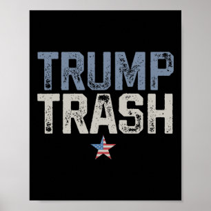 Póster Trump Trash 2024 Garge Por Mega Garganta Orgullosa