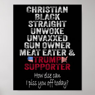 Póster Trump, un partidario de la franquicia cristiana de