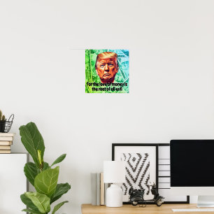Póster Trump, una codiciosa y brillante perdedora