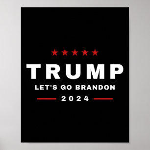 Póster Trump vamos a Brandon 4 de julio de 2024 Maga Tee
