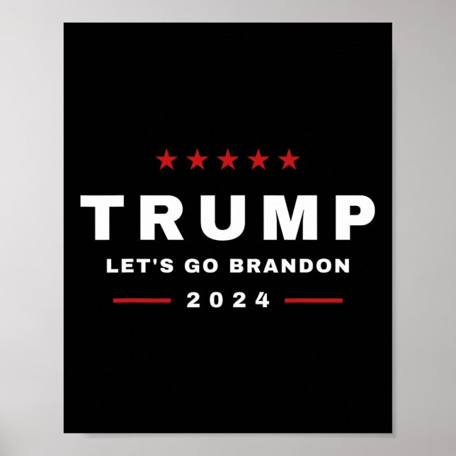 Póster Trump vamos a Brandon 4 de julio de 2024 Maga Tee (Frente)