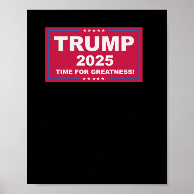 Póster Trump Vance 2025 Tiempo De Grandeza () (Frente)