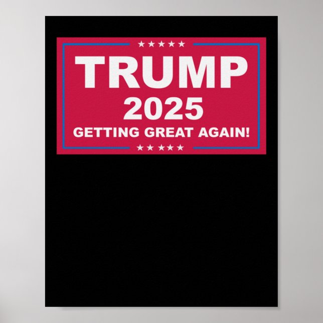 Póster Trump Vance 2025 vuelve a ser grande () (Frente)