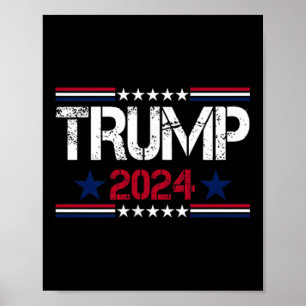 Póster Trump Vance 24, Trump para presidente 2024, Funny