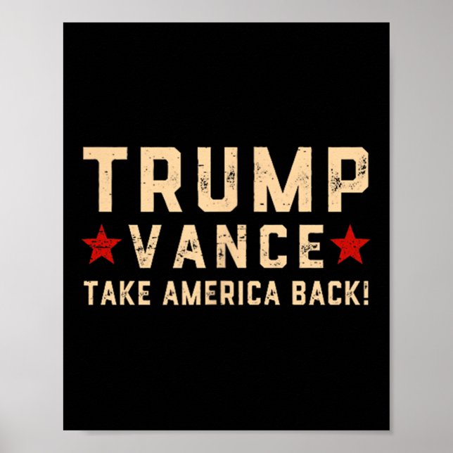 Póster Trump Vance (Delante Y Atrás) Se Va A Llevar Un Fe (Frente)