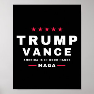 Póster Trump Vance Ganamos Día de Inauguración 47º Presid