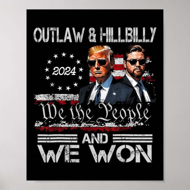 Póster Trump Vance Ganamos Inauguración Día 2025 47 (Frente)