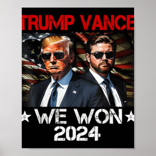Póster Trump Vance Ganamos Inauguración Día 2025 47