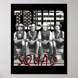 Póster Trump Vance Kennedy Elon Squad