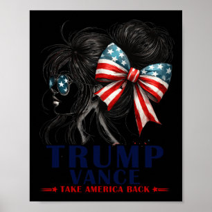 Póster Trump Vance vuelve a hacer retroceder a Estados Un