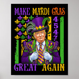Póster Trump vuelve a hacer grande el desfile del Mardi G