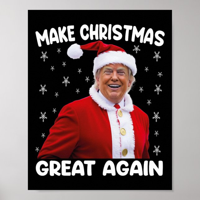 Póster Trump vuelve a hacer grandes Navidades (Frente)